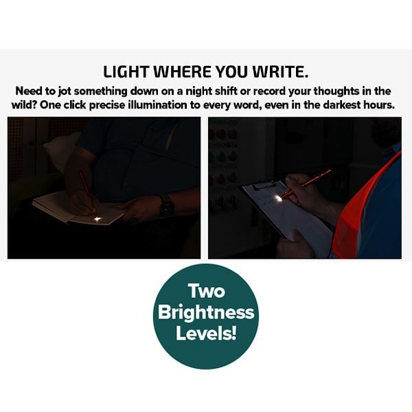 Rechargeable LED Pen Flashlight with Green Beam, Red Light & White Light