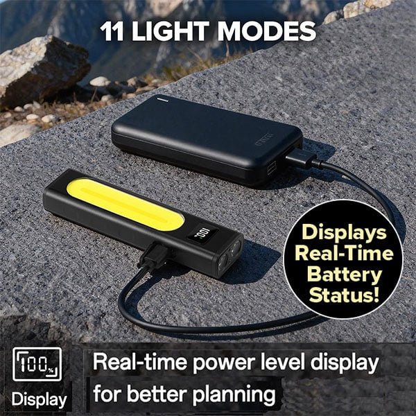 Rechargeable Super Bright Flat LED Flashlight