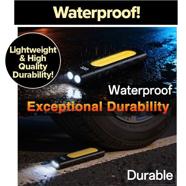 Rechargeable Super Bright Flat LED Flashlight