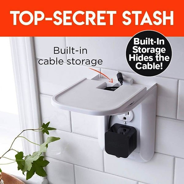 Space-Saving Outlet Shelf