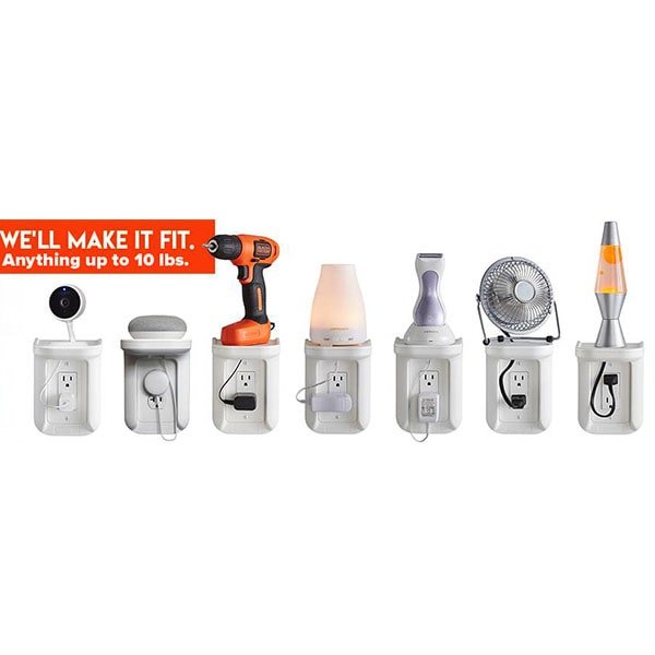 Space-Saving Outlet Shelf
