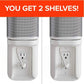 Space-Saving Outlet Shelf