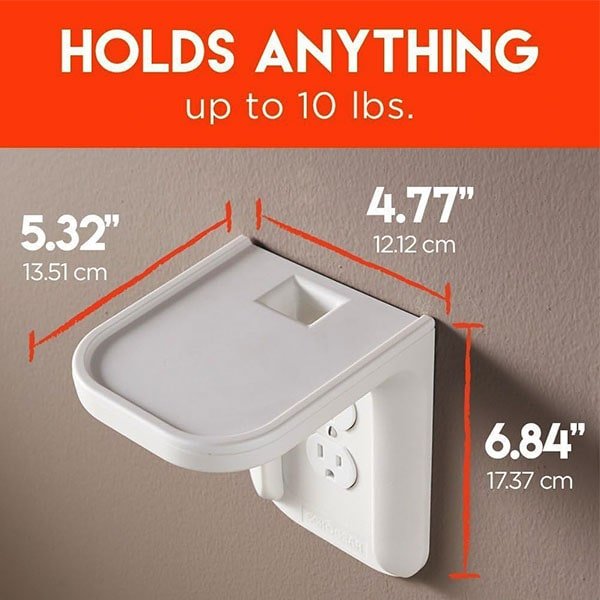 Space-Saving Outlet Shelf