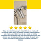 Attached to a metal shower hose, the Shower Filter for Natural Skin & Healthy Hair has received five-star customer reviews for its easy installation and outstanding water clarity, thanks to its effective chlorine filtration that promotes healthy hair.