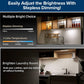 Promoting the 3-Pack Under Cabinet Lighting With Charging Station: stepless dimming, 3 color temperatures (3000K, 4500K, 6500K), perfect for kitchen and laundry rooms. Adjustable brightness enhances modern spaces.
