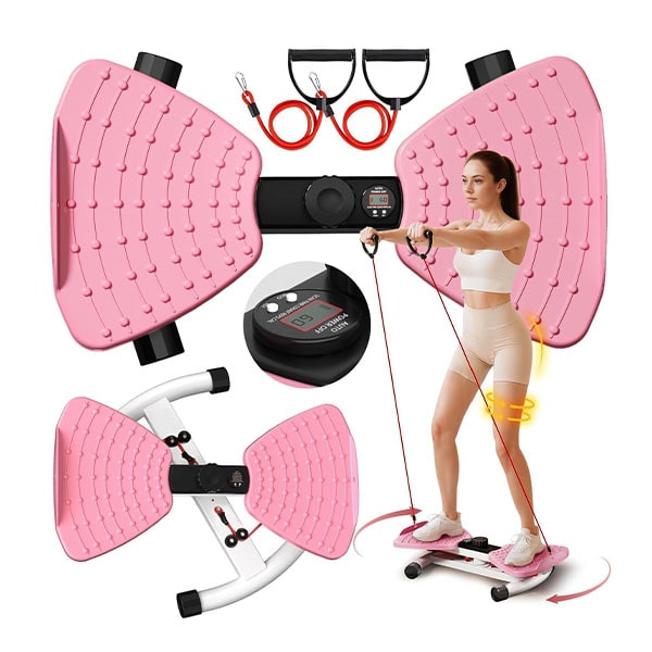 Waist Fitness Twisting Machine                                                            (Includes Resistance Bands)