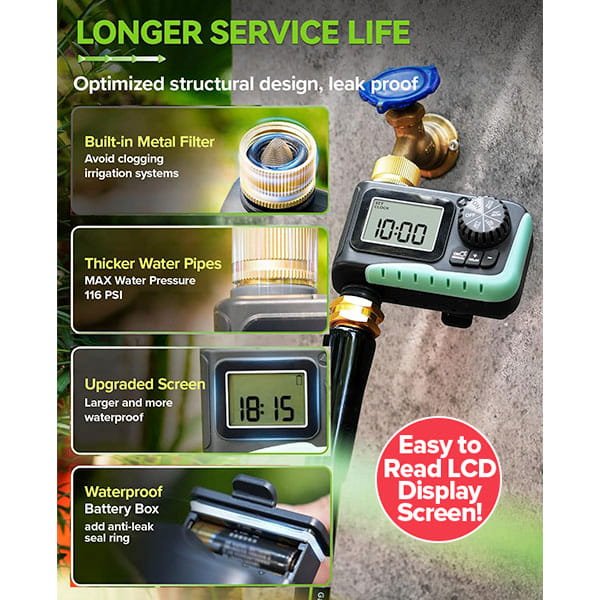 automatic plant watering system timer Water Timer for Garden Hose