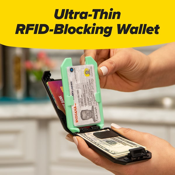 Slim Mint Wallet RFID Blocking As Seen on TV