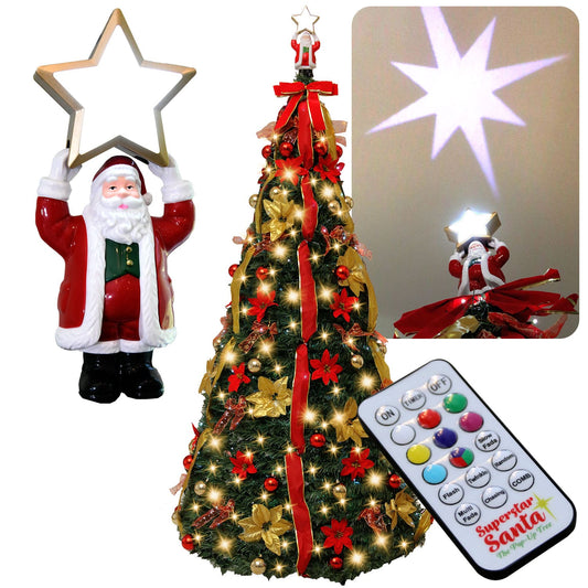 Main product image: Superstar Santa Pop-Up Christmas Tree by Star Shower