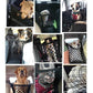 Multiple images of dogs in cars behind a Car Net.