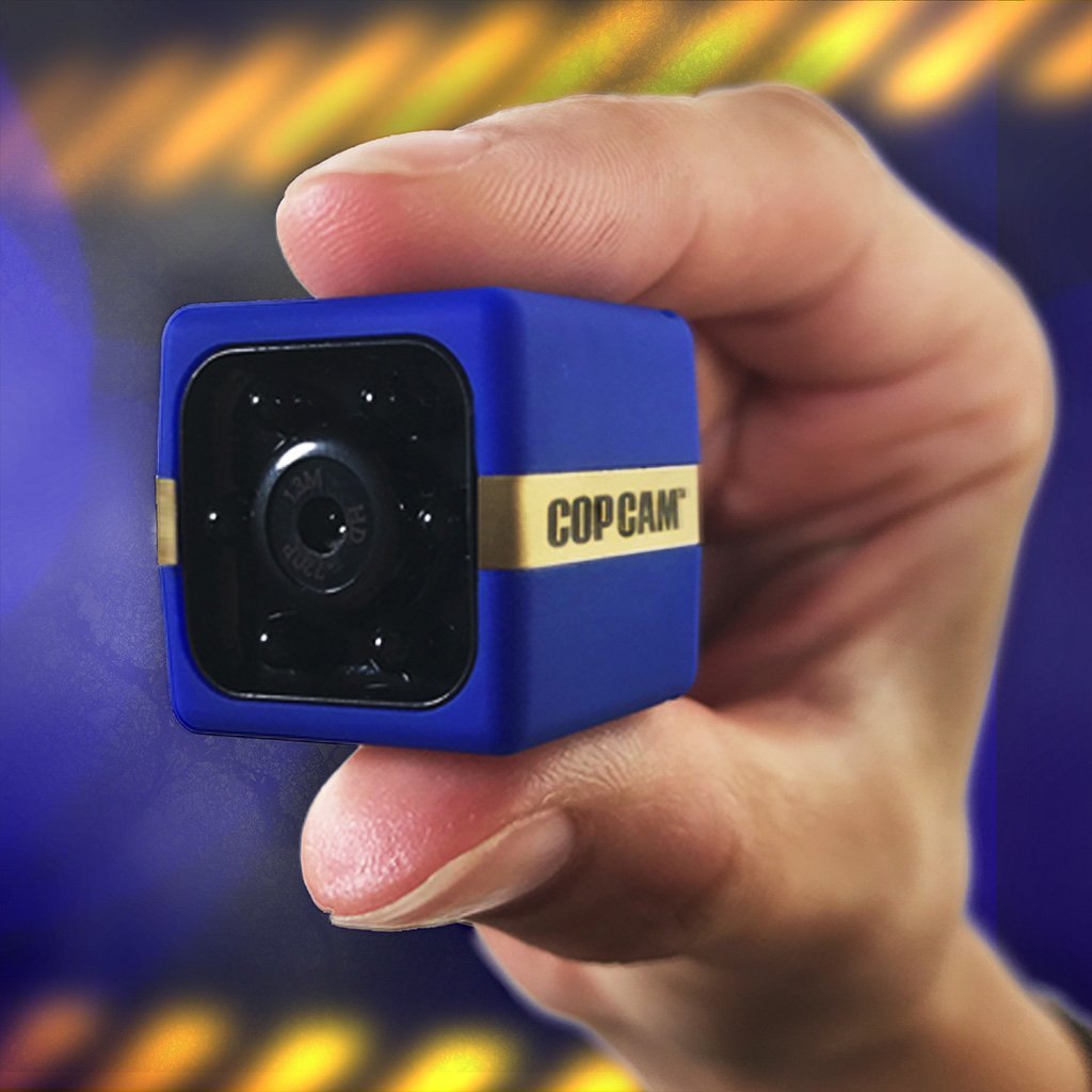 Close up of Cop Cam in someone's hand