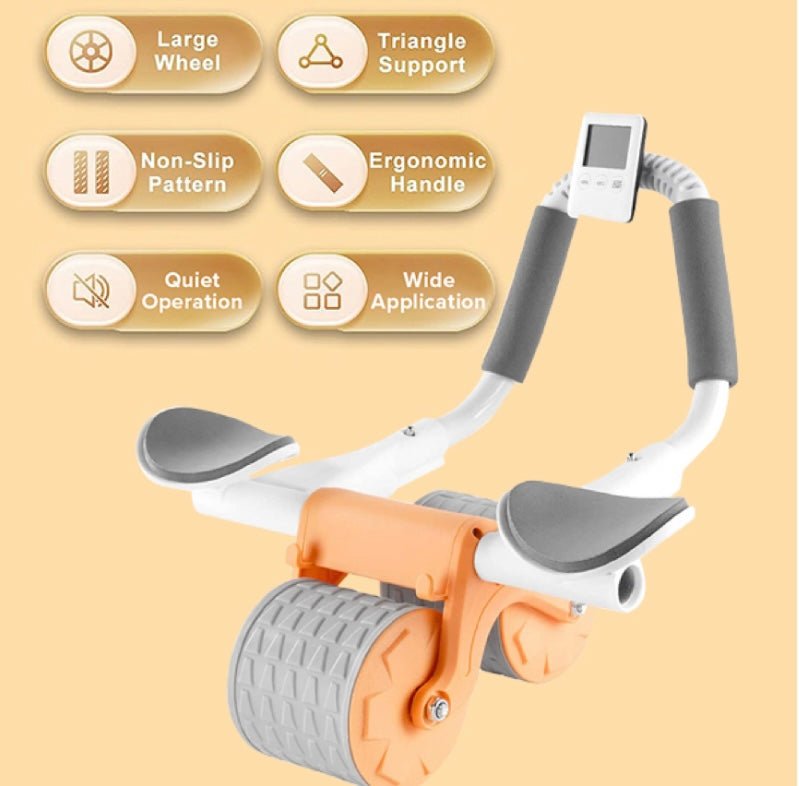 Abdominal Wheel with Automatic Rebound