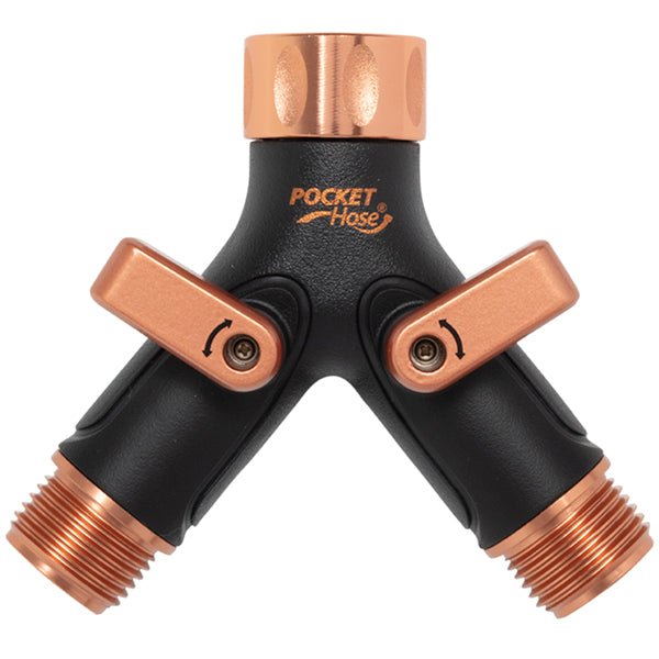 Pocket Hose Copper Bullet 2-Way Hose Splitter