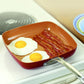 Red Copper Square Dance Pan