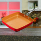 Red Copper Square Dance Pan