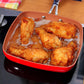 Red Copper Square Dance Pan