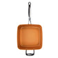 Red Copper Square Pan 5 Piece Set