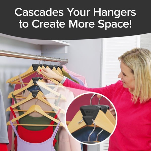 38 Pack Space Triangles Clothes Hanger Connector Hooks 