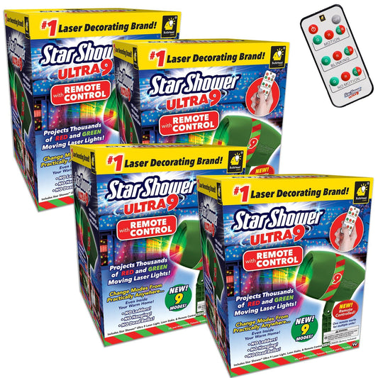 Star Shower Ultra 9 + Remote - 4 Pack