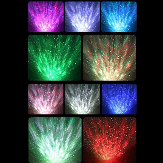 Multiple shades of colors that the Bluetooth Speaker Star Light Projector can project