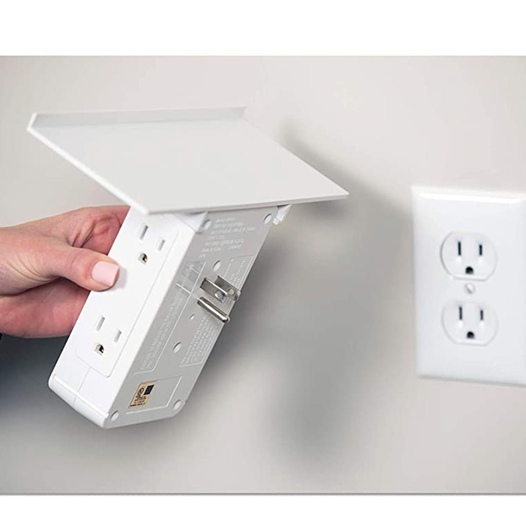 Space-Saving Outlet Shelf