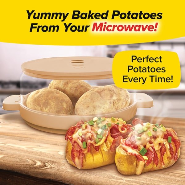 Yummy Can Potatoes. How to cook potatoes in the microwave. [454