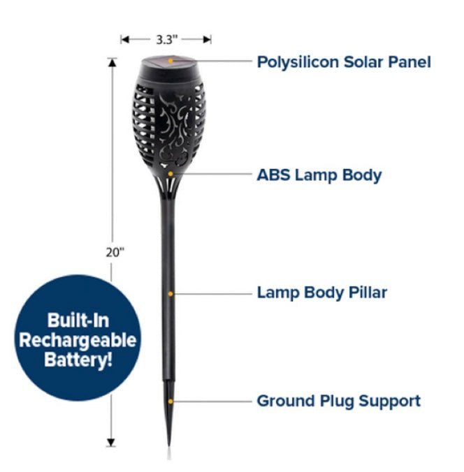 Outdoor Flameless Tiki Torches