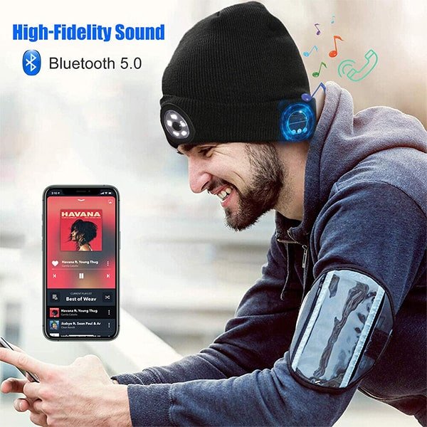 Wireless Bluetooth LED Beanie