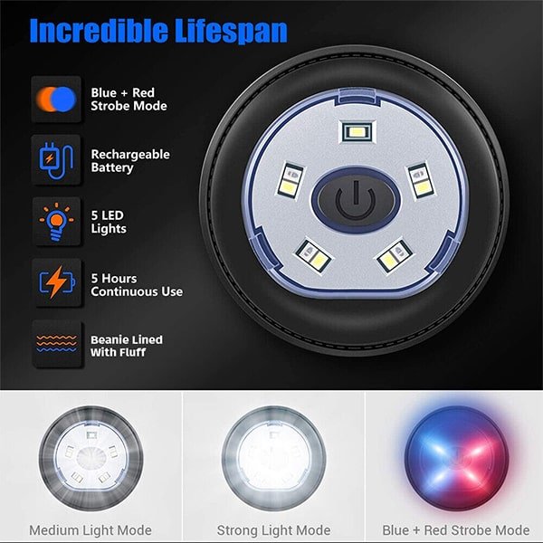 Wireless Bluetooth LED Beanie